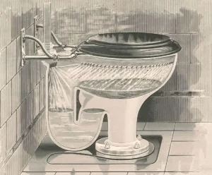 history of flush toilets
