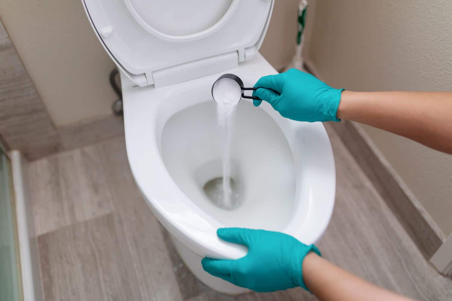 unclog a toilet with chemical